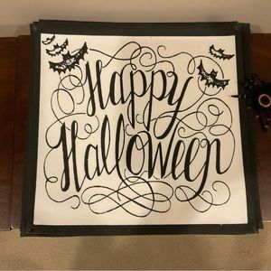Set/4 New Fabric Happy Halloween Place Mats 🦇